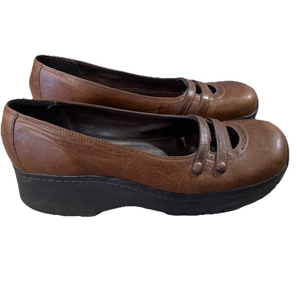 Vintage Steve Madden Brown wedge Soles Mary Jane shoes Women’s Size 11 Gily - Picture 1 of 8
